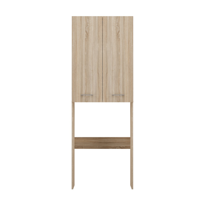 Evghenia 64Cm W x 180Cm H x 30Cm D Free Standing Bathroom Cabinet, Natural