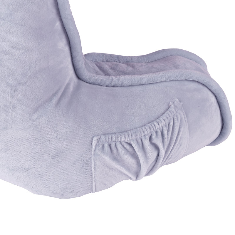 Supersoft Bedrest Pillow Cover & Insert, Lilac Gray