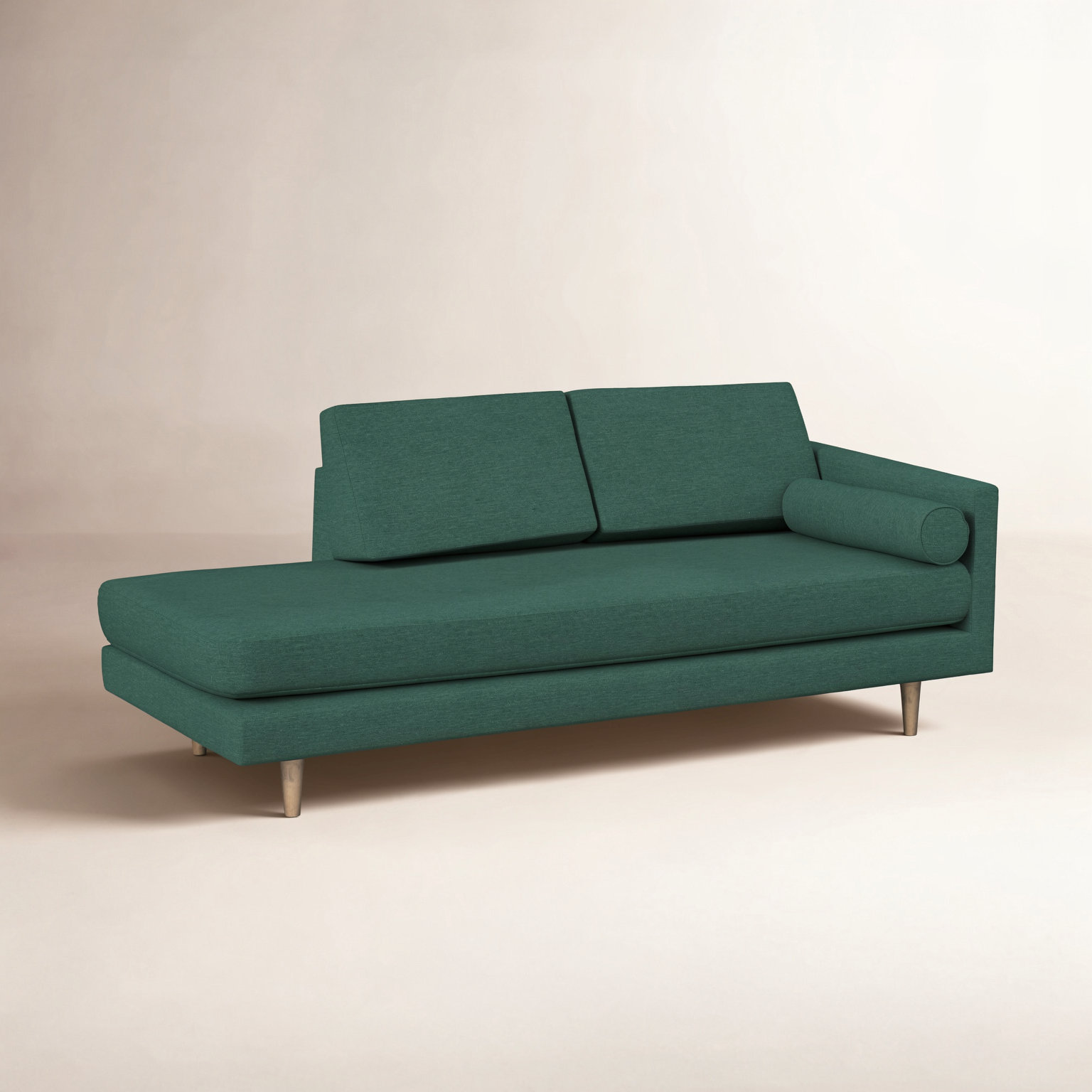 Marilyn 76" Chaise Lounge, Antic Jade Performance Twill