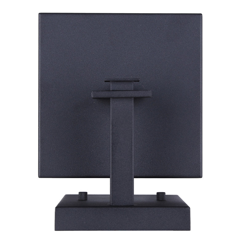 Shana Black Outdoor Wall Lantern, 12" H x 6" W x 7.5" D