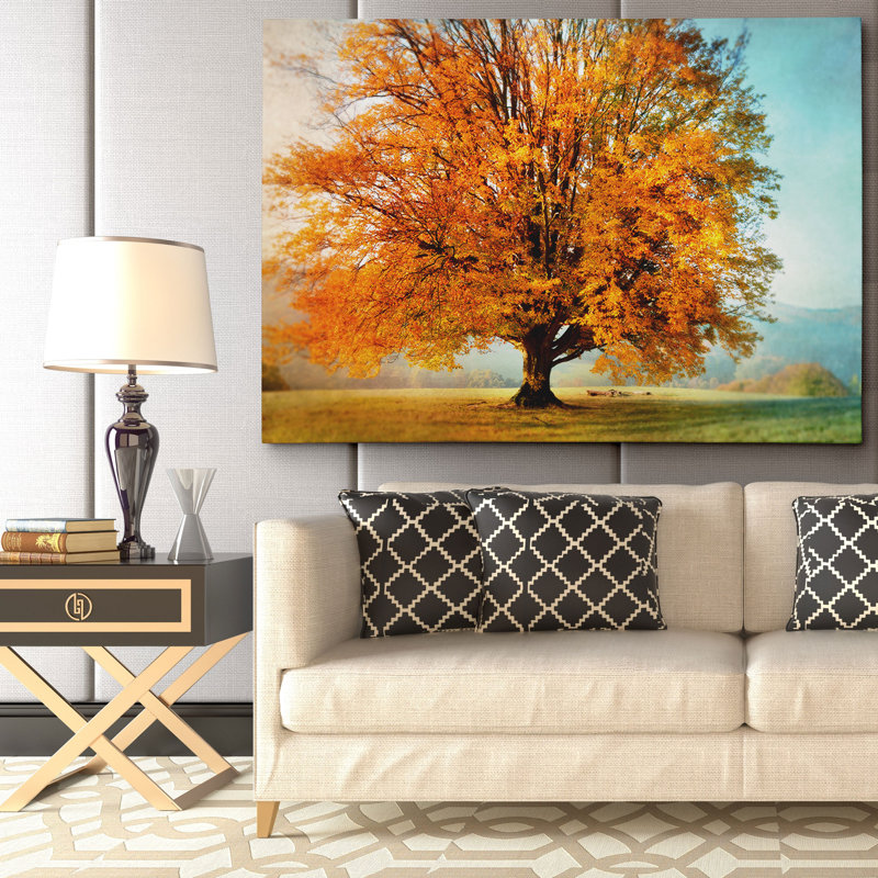 "Autumn's Passion" par Irene Weisz, reproduction de photo sur toile tendue, H 24 po x l 36 po x P 1,5 po