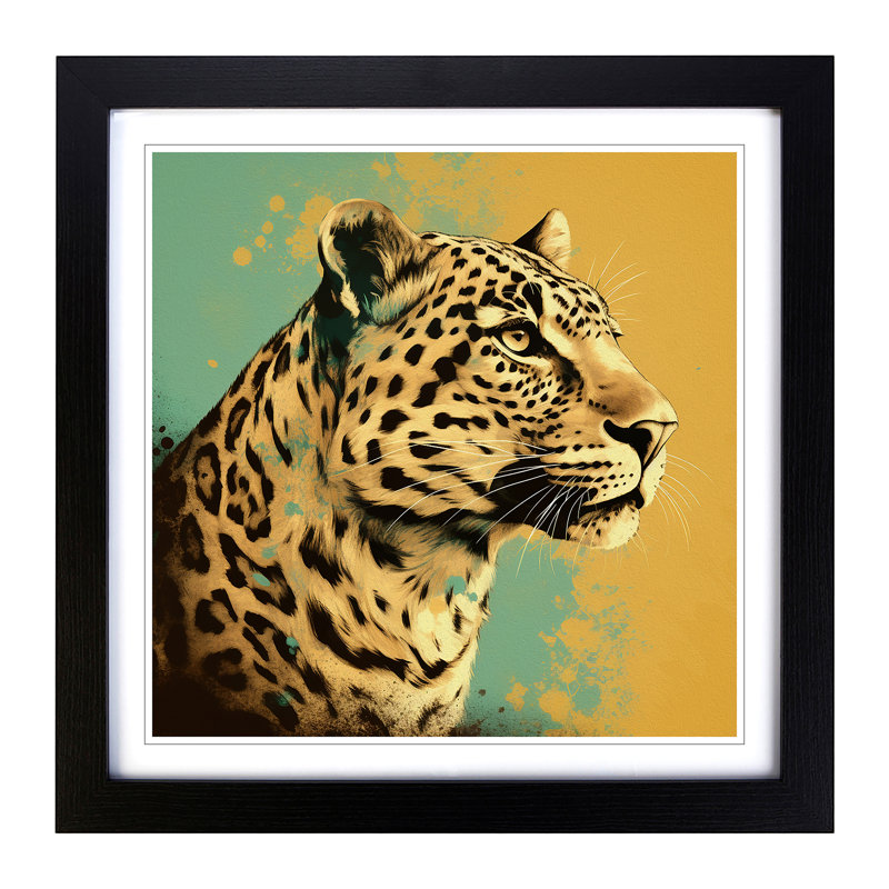 LeopardNo.1 - Framed Print, Black