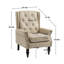 Fauteuil à structure en bois, fauteuil d'appoint moderne