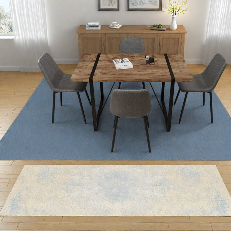 Ensemble de table à manger moderne 5 pièces, bois aggloméré et métal pour la maison