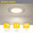 Disc & Square Low Profile Under Cabinet LED Puck Lights, Disc, 4000K