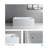 Kingston Brass Aqua Eden 60-Inch Acrylic Rectangular 3-Wall Alcove Tub, Drain Hole-29273152