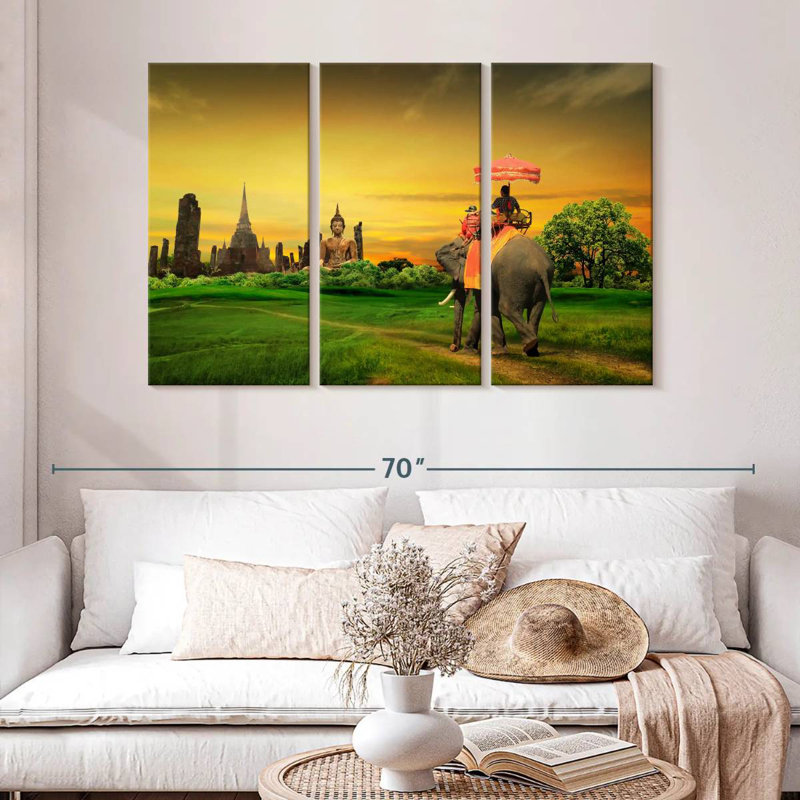 Brampt Thailand Elephant Ride, 32" H x 50" W