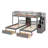 Twin-Over-Twin & Triple-Level Bunk Bed, Complete With Drawers And Staircase Storage