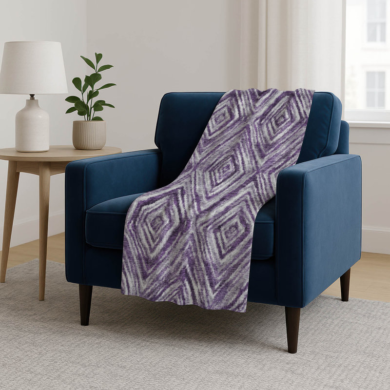 Jeté en sherpa Addison ASB781, Mauve