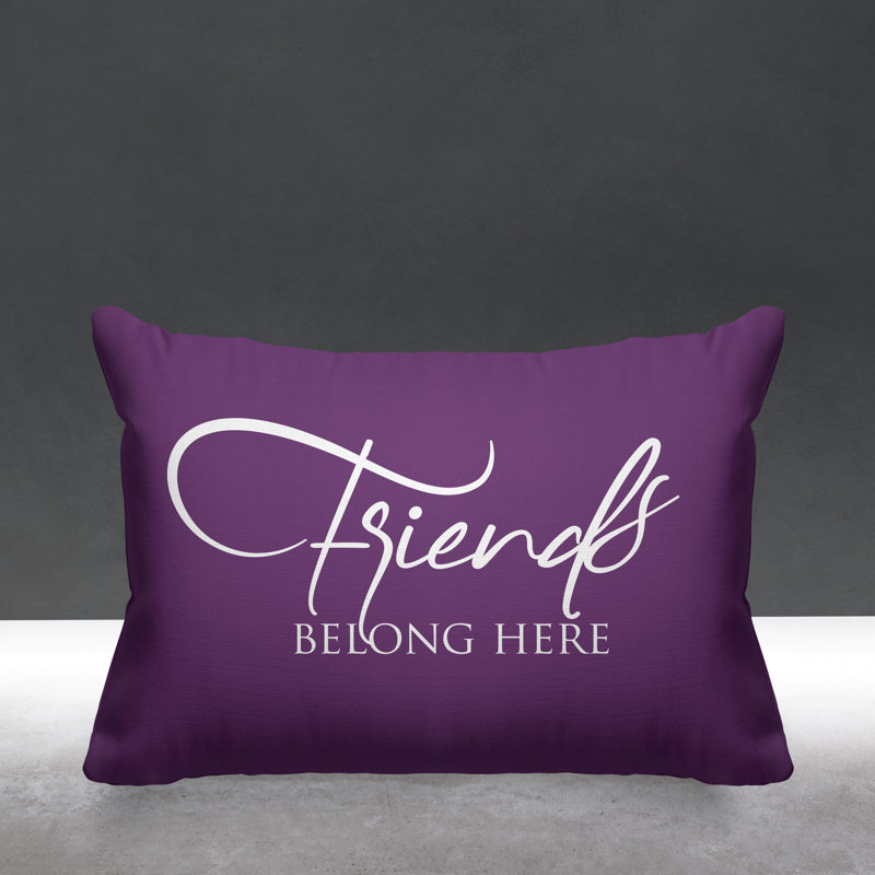 Aspire Outdoor Reversible Throw Pillow, Purple