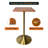 Travis 24" Square Bar Height Table With MDF Top And Stainless Steel Pedestal Base - Dining Table For Modern Home And Kitchen-235228639-235228637