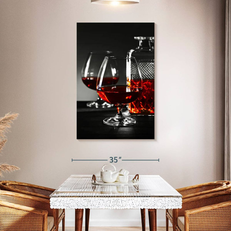 " Cognac Drinks " by SodaPopArt, 48" H x 32" W x 1.25" D