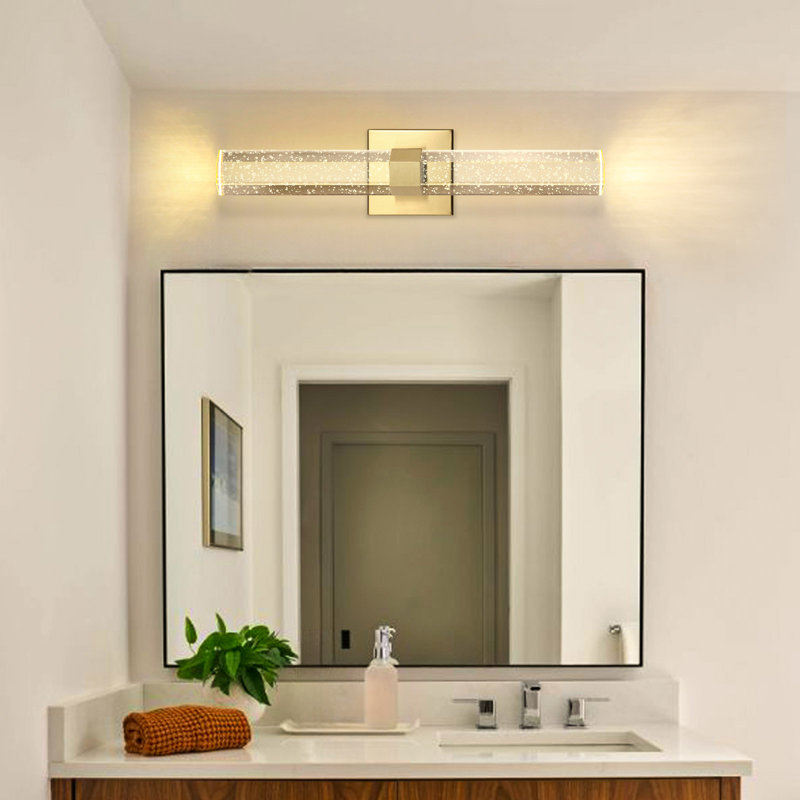 Crystal Wall Sconce Led Warm Light Wallchiere, Gold