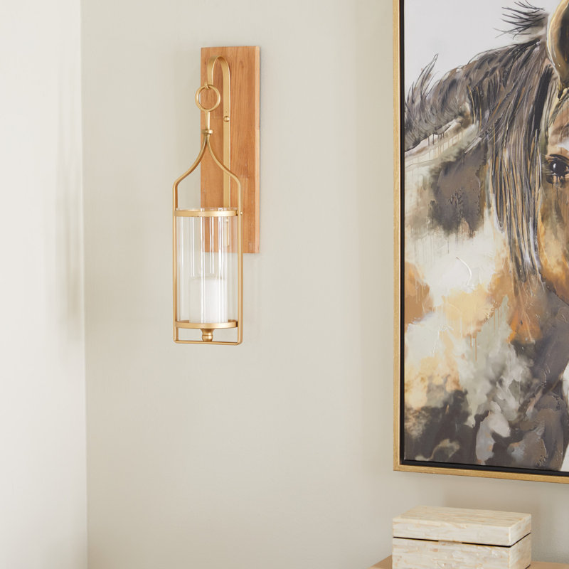 Candle Wall Light, Brown