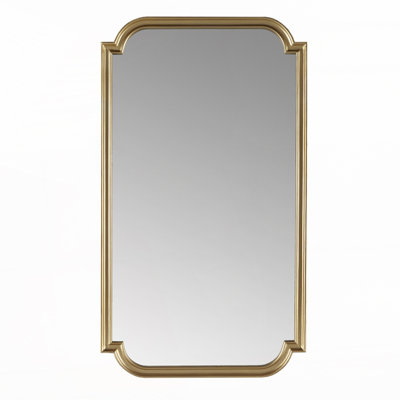 Rounded Rectangle Fluted Wall Mirror