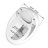 1-Piece 1.28 GPF Single Flush Egg Shape Toilet in Glossy White-122554713