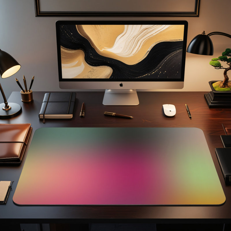 Polyester Desk Pad, 14.4x12.1