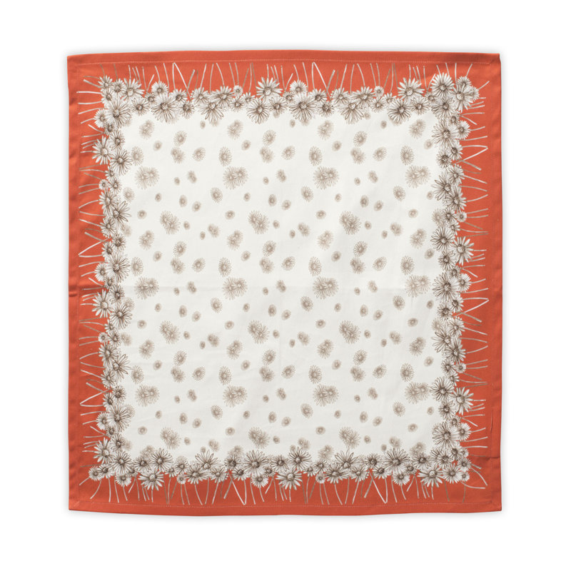 Cotton Floral Square Napkin