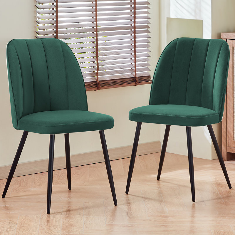 150Cm Table With 6 Modern Cool Colour Upholstered Dining Chairs, Green