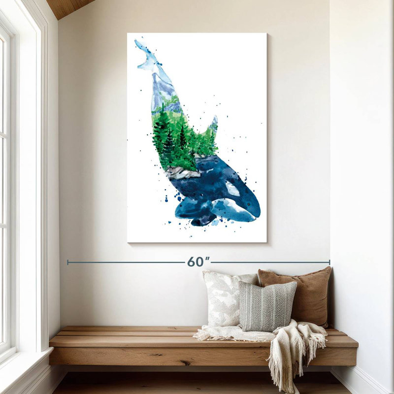 Nature's Orca, H 48 po x l 32 po