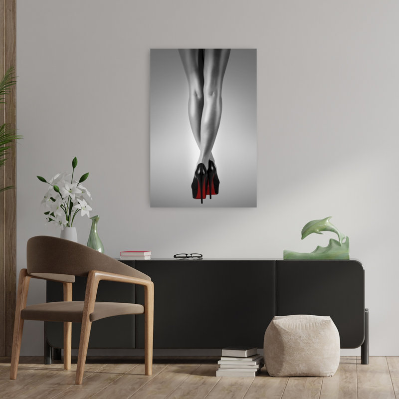 Fashion Red 2, art contemporain, H 36 po x l 24 po