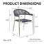 Demica 22" Width PE Wicker Outdoor Arm Chairs-71598923