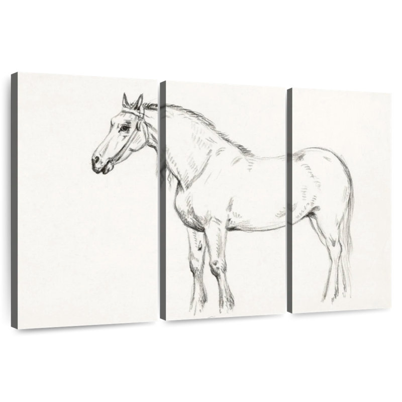 Brampt Standing Horse 1818, 24" H x 38" W