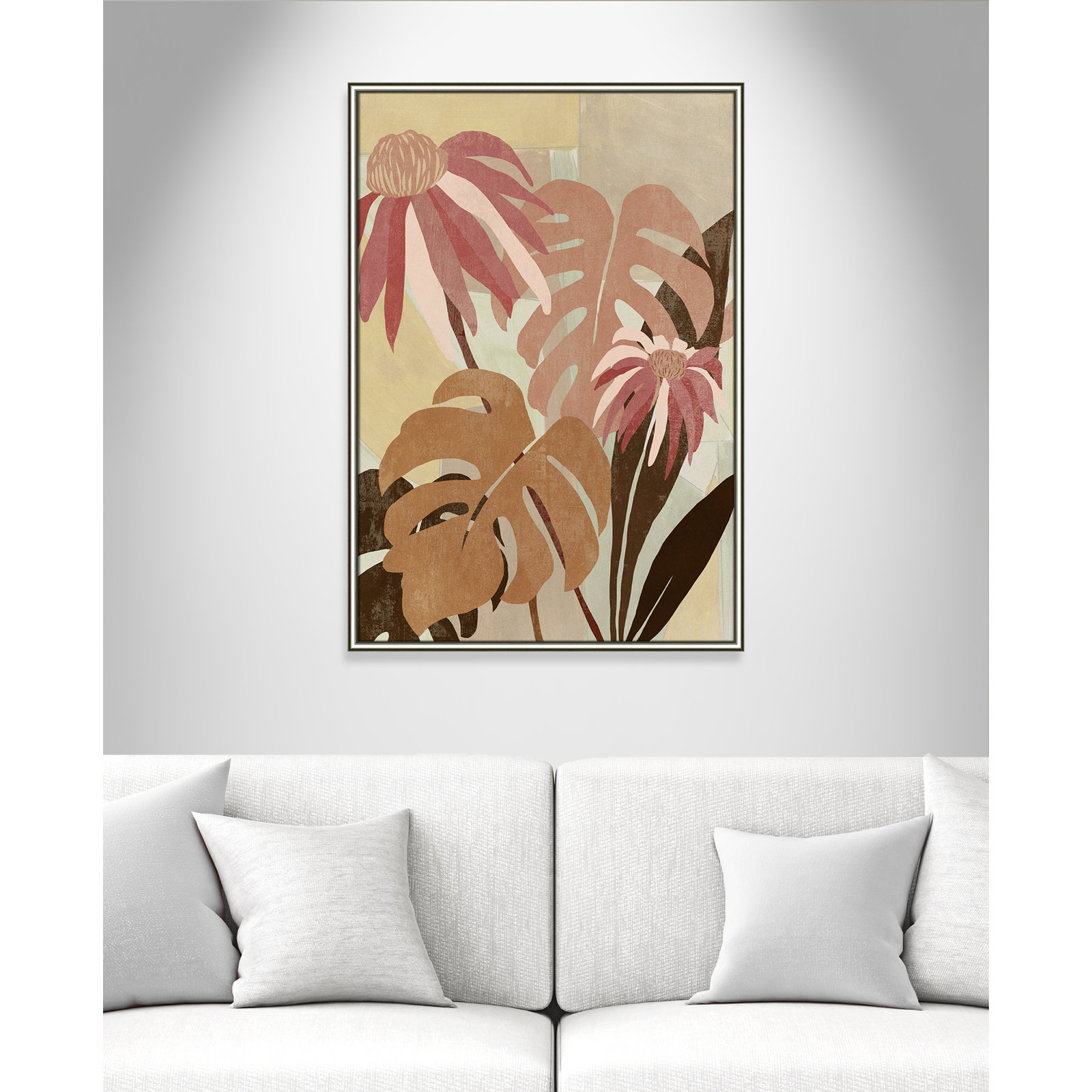 Hot Tropics II by Asia Jensen, 30.75" W x 42.75" H, Silver