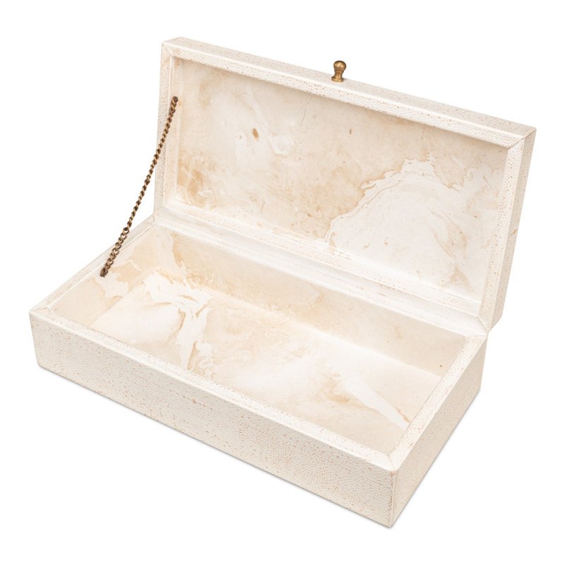 Gatsburg Handmade Decorative Box, White