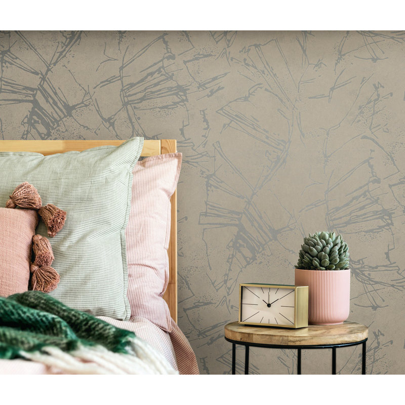 Galerie Terra Abstract Eco Clay Wallpaper, Beige