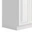Darwin - Armoire de buanderie de luxe 24 "avec robinet coulissant et évier en acier inoxydable - Blanc-1539914900