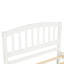 Lit plateforme simple blanc avec lit gigogne en bois massif pour un lit gigogne enchanteur