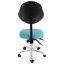 Tabouret de selle réglable avec dossier et roulettes, fauteuil roulant ergonomique pour le salon, le spa, la clinique et le bureau-1961991984