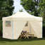 Vidaxl Foldable Party Tent Pop-Up With 4 Sidewalls Patio Gazebo Canopy Shelter-125169093-125169091