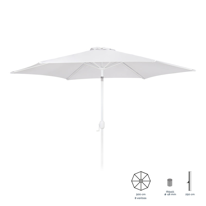 Huckleberry 300cm Tilt Market Parasol