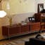 Meuble télé simple en bois massif de style rétro-106814475