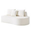 Canapé modulaire incurvé moderne 138,6 po - Mousse haute densité, orienté vers la gauche / droite, entièrement assemblé-1400229051