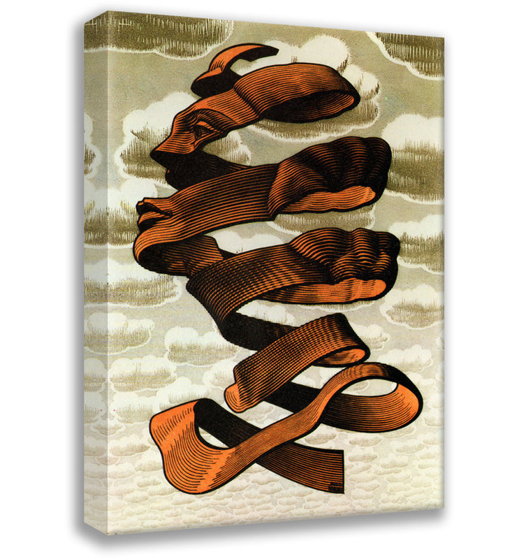 Toile tendue Rind par M.C.Escher Gallery, H 48 po x l 33 po