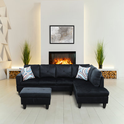 Amay Upholstered L-Shaped Sectional