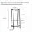 FlowLuxe Ebony Solid Oak Wood Clothes Rack, Natural Rattan Standing Garment Rack with Storage Shelves for Hanging Clothes