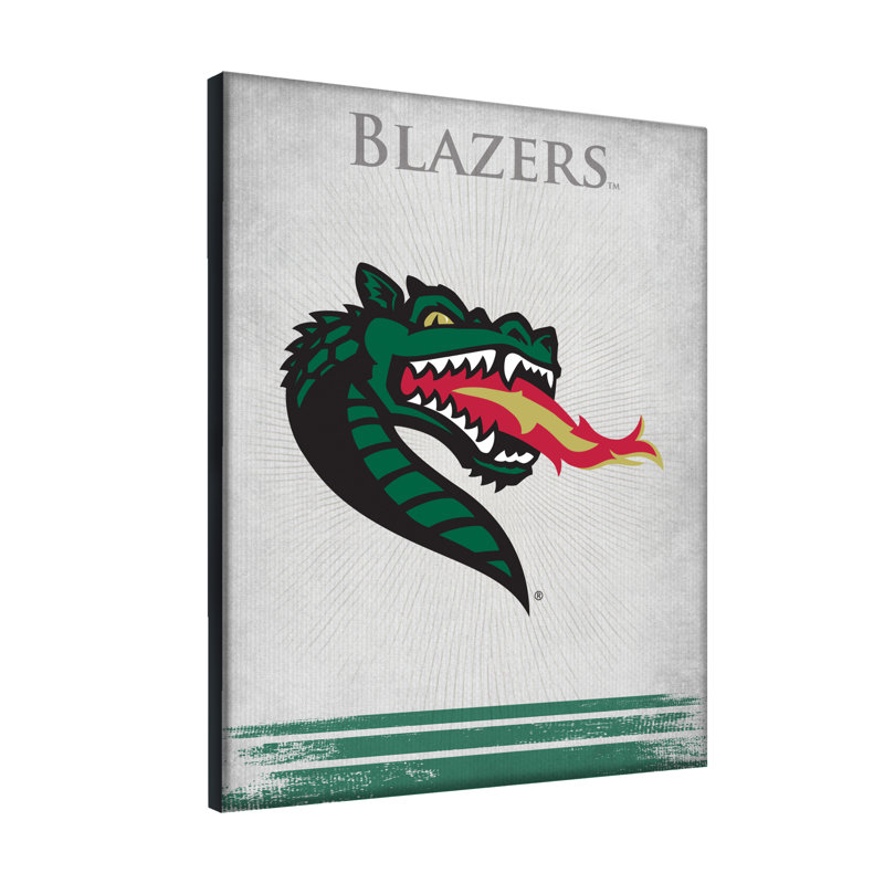 NCAA - Impression sur toile tendue, H 15 po x l 20 po x P 1 po, Blazers de UAB
