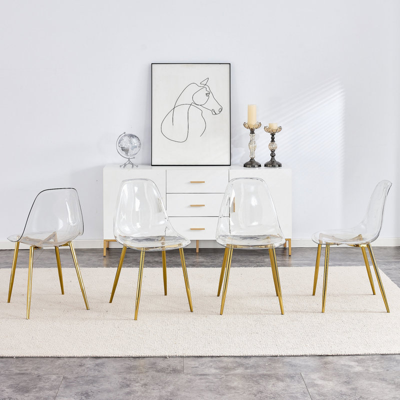 Chaise de salle à manger Modern, Doré, 6