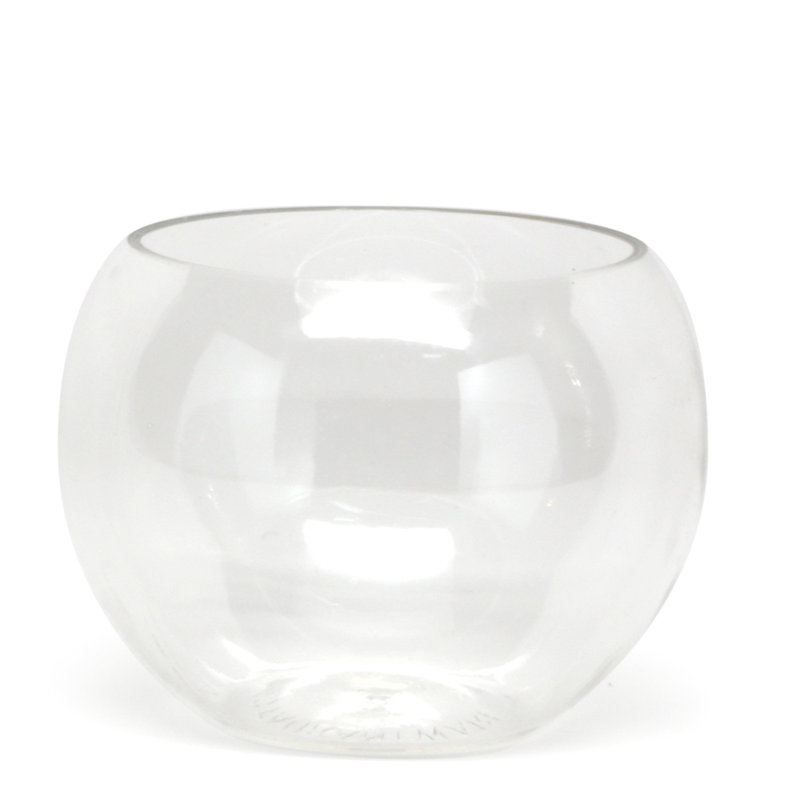 Restaurantware-4 Ounce Round Plastic Bowls, 5 Disposable Sphere Cups - Reprocessable, Does Not Shatter Easily, Clear Plastic Appetizer Bowls, Versatile, For Weddings, Parties, Or Birthdays