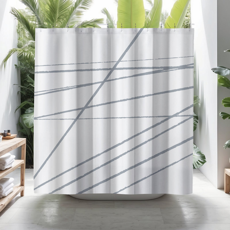 Rideau de douche Kipp, Gris