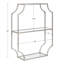 Tablette décorative en métal 3 pièces Johnalbert-966469807