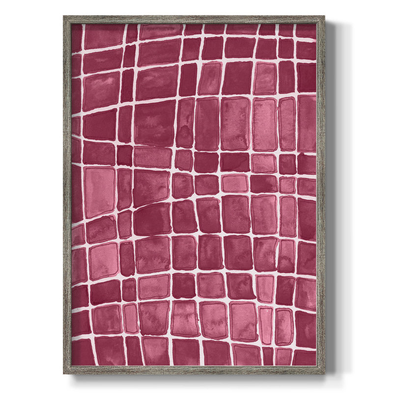 Square Bluff III Framed Print - Solid Wood, 11" H x 9" W