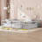 Poppyx Montessori Floor Bed Set With Fence, Sturdy Pine Wood And Safe Guardrails-121416469-116085249