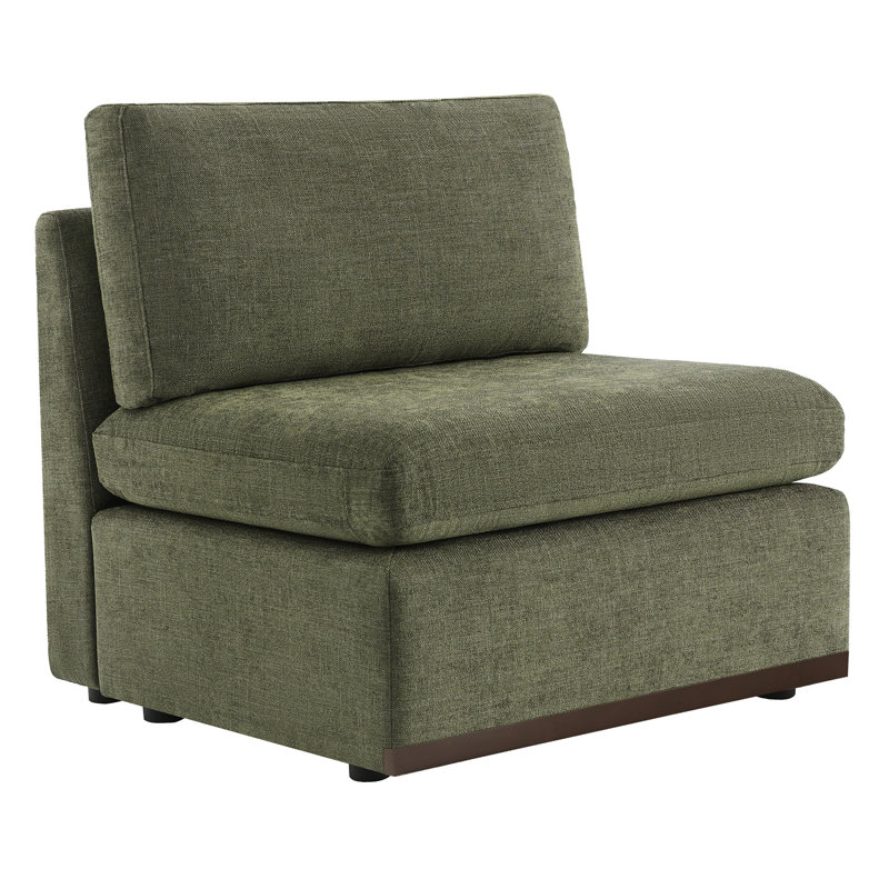 Fauteuil sans accoudoir, Vert mousse