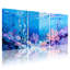 Nautique et plage sous l'eau, récif de corail, ensemble de 3 reproductions d'art sur toile-589175570
