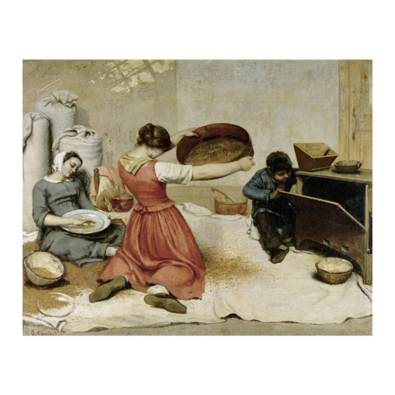The Winnows, Gustave Courbet, estampe numérique, H 16 po x l 20 po